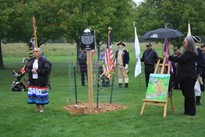 ceremony for the planting of a Liberty Tree on the Oneida Reservation